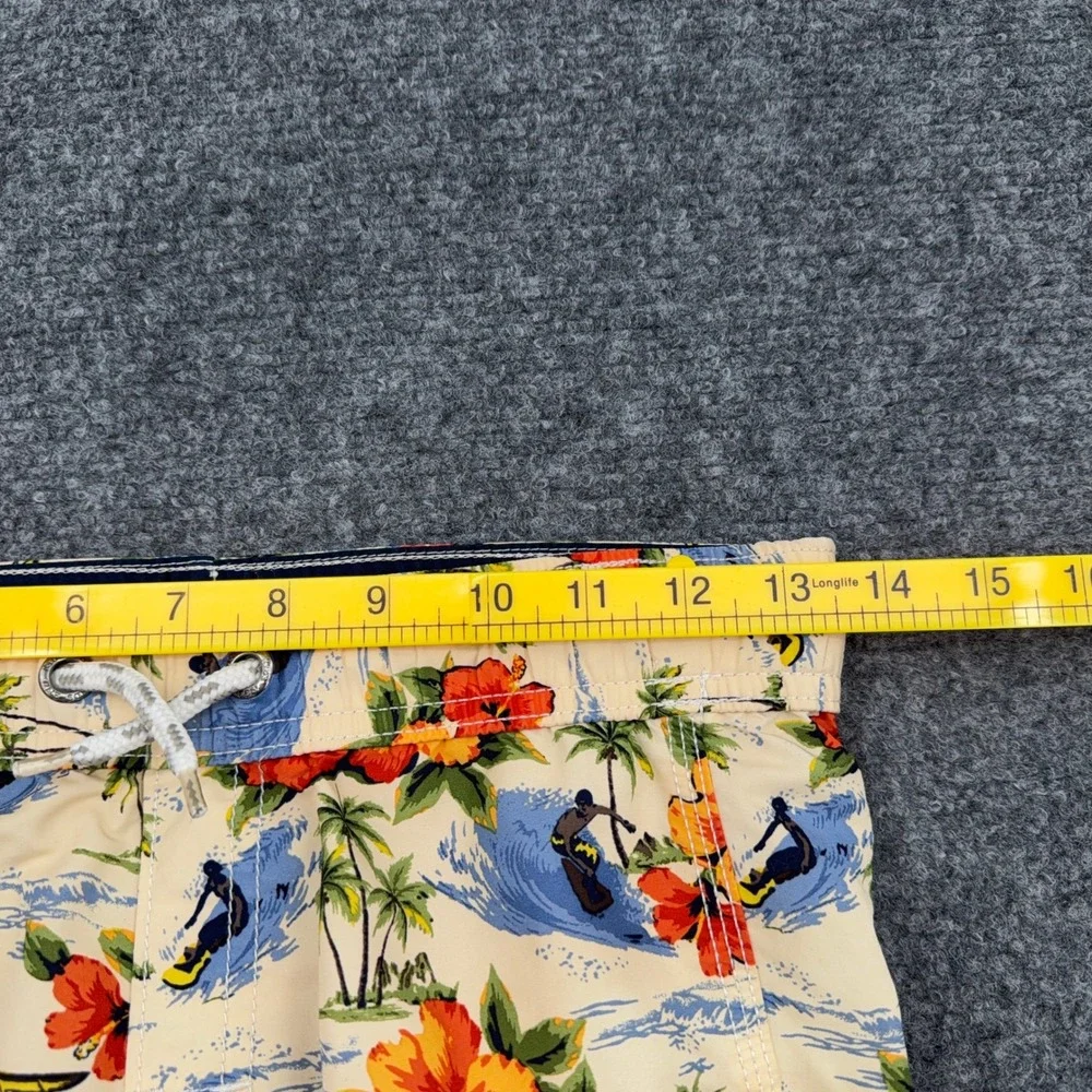 Lands' End Tropical Surfer‎ Board Shorts Kids Size S 8 Polyester Multicolor